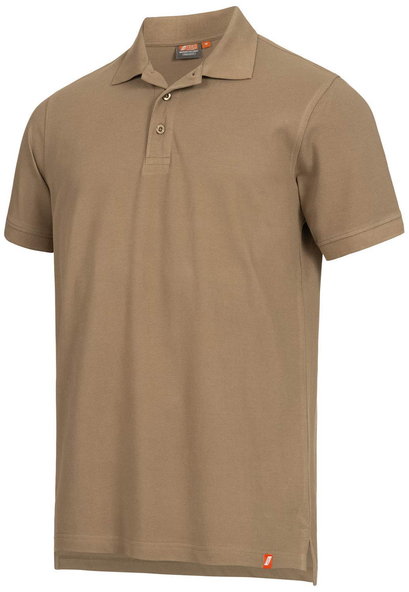 Nitras Motion TEX Light Arbeits-T-Shirt - Kurzarm-Polo-Hemd aus 100% Baumwolle - für die Arbeit - Beige - L