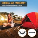 Kronenburg Feldbett XXL, Campingbett 210 cm x 72 cm x 45 cm – Belastbarkeit bis 200 kg TÜV Süd geprüft - in Schwarz