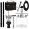 Shisha Set Klein M. ROSENFELD - Mini Shisha To Go mit Tasche und Premium Shisha Zubehör [Shisha Kopf Set + Schlauch + Mundstück] Edelstahl Tauchrohr Diffusor & Acryl Shisha Kleine Bowl - Reise Shisha