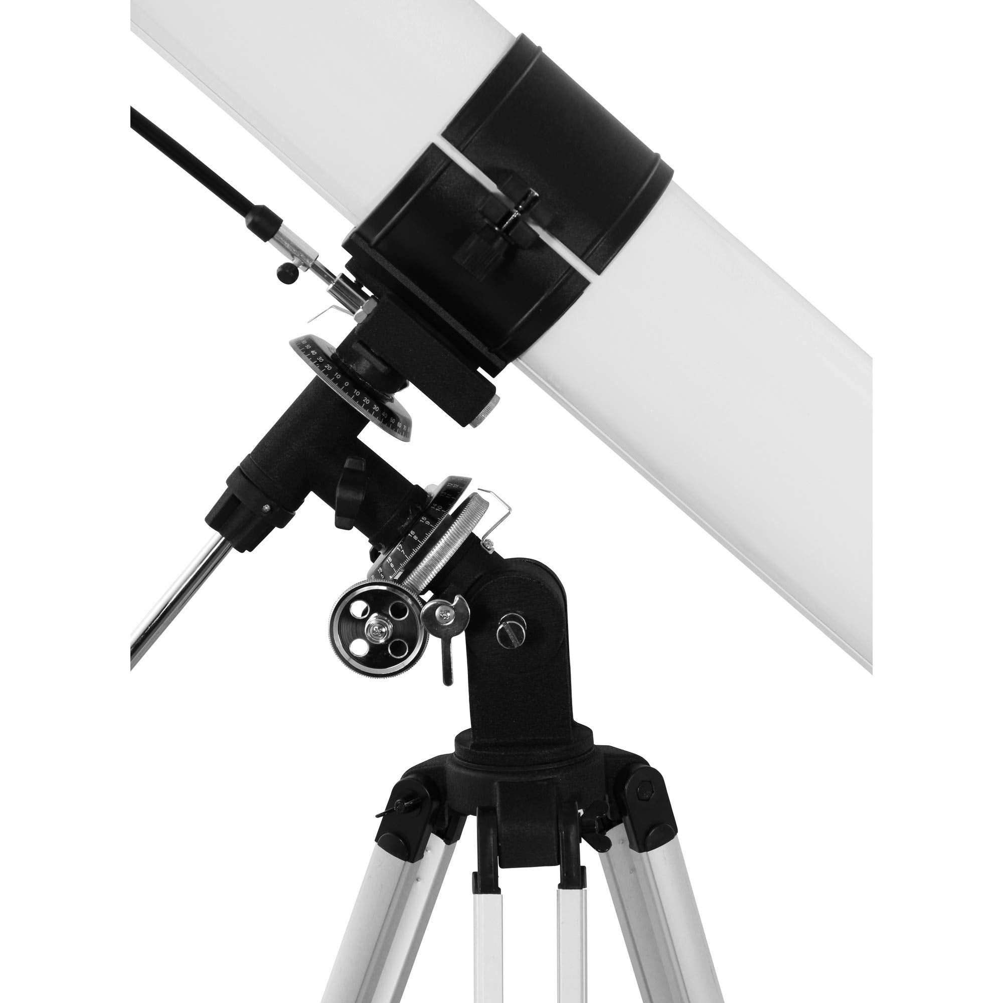 Zoomion Voyager 76/900 EQ Spiegelteleskop - Astronomisches Teleskop Set mit Stativ, Montierung und Okulare für Kinder und Einsteiger der Astronomie