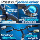 NEXTCOVER® Fahrradspiegel für Lenker [links] mit ProVision-Echtglas I fest sitzender Fahrrad Rückspiegel I Fahrrad Spiegel links I Rückspiegel Fahrrad I Ebike I EScooter I Fahrradspiegel E Bike