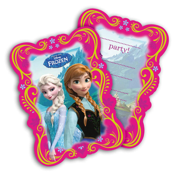 Disney 82504P - Frozen IEinladungs karten, mehrfarbig