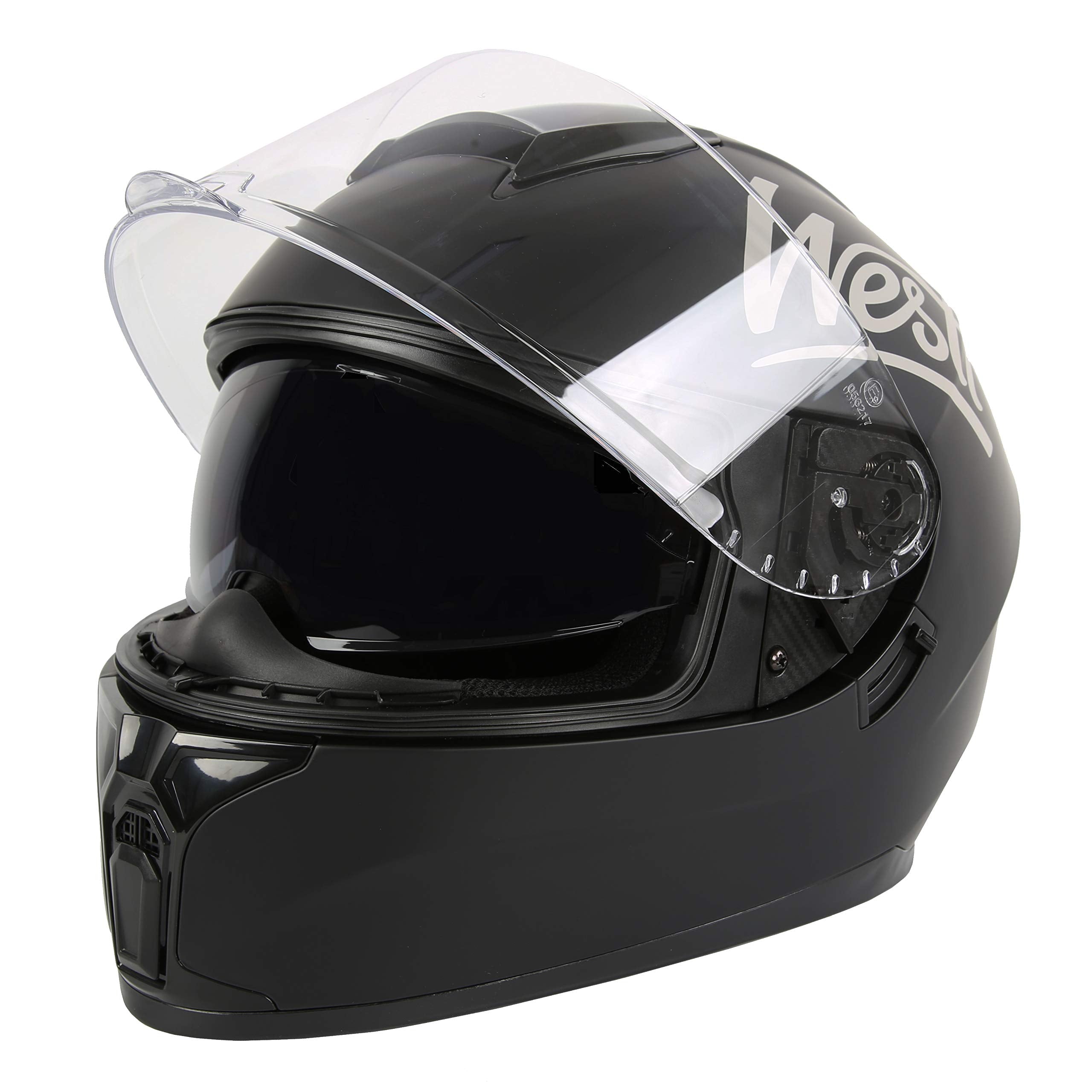 WESTT Storm X Motorrad-Integralhelm I Motorradhelm schwarz-matt I innovativer Smart-Helm I stoßfester Motorradhelm I Integralhelm Herren & Damen I Mopedhelm I ECE Zertifiziert I Größe XL