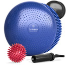 Balance Kissen Balancekissen Ballsitzkissen Set + Igelball, Pumpe, Trainings-eBook | Ballsitzkissen Sitzballkissen Stabilitätskissen Cushion Sitzkissen Wackelkissen Gleichgewichtskissen Balancegerät