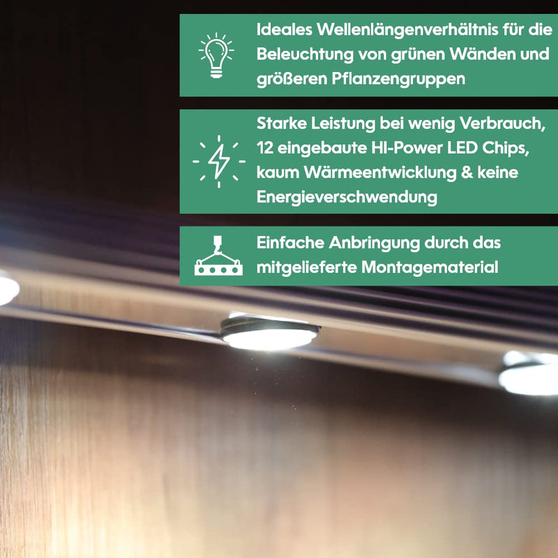 Venso EcoSolutions Pflanzenlicht Spotleiste Lichtleiste Wall 120cm, 60W, 120° (8018503530)