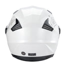 Westt Klapphelm Flip up Motorradhelm Integralhelm Herren Damen mit verstärktem Kinnschutz Chopper Moped Mofa Roller Modular Helm Motorrad mit ECE DOT Zertifizierung, weiß, M (55-56 cm)