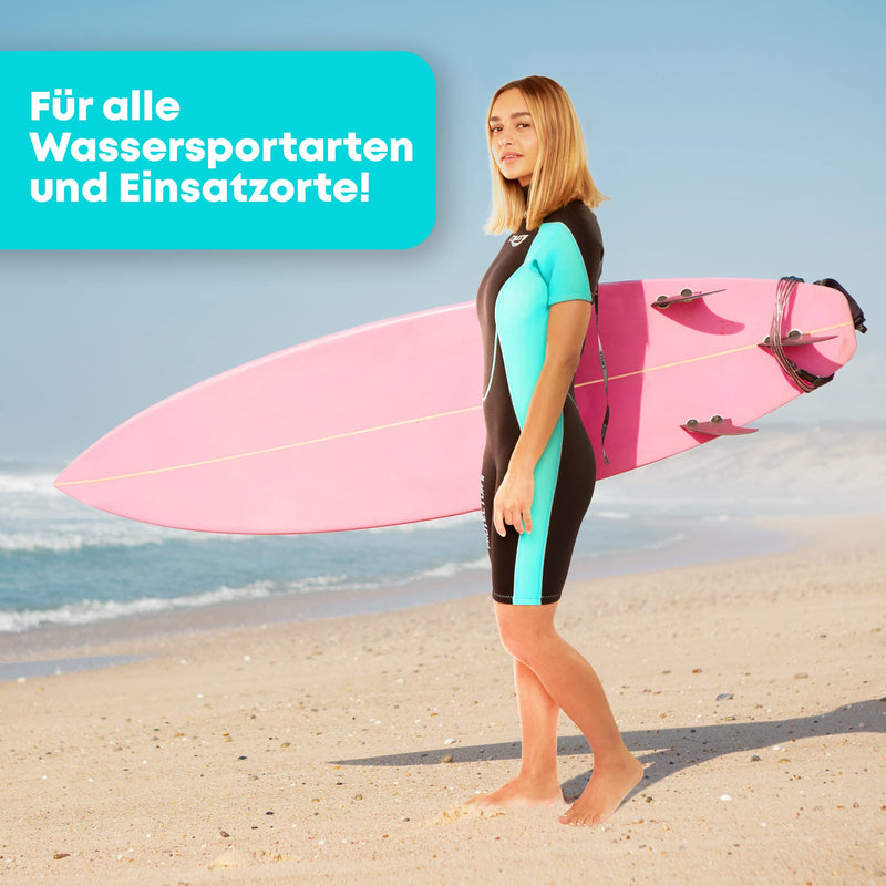 T´SUITS Neoprenanzug Herren [3mm, Shorty, Protector-I] | Tauchen, Schwimmen, Surfen, Kiten, Wasserski, Rafting - Jetzt Größe Wählen (L, Herren Schwarz/Weiß)