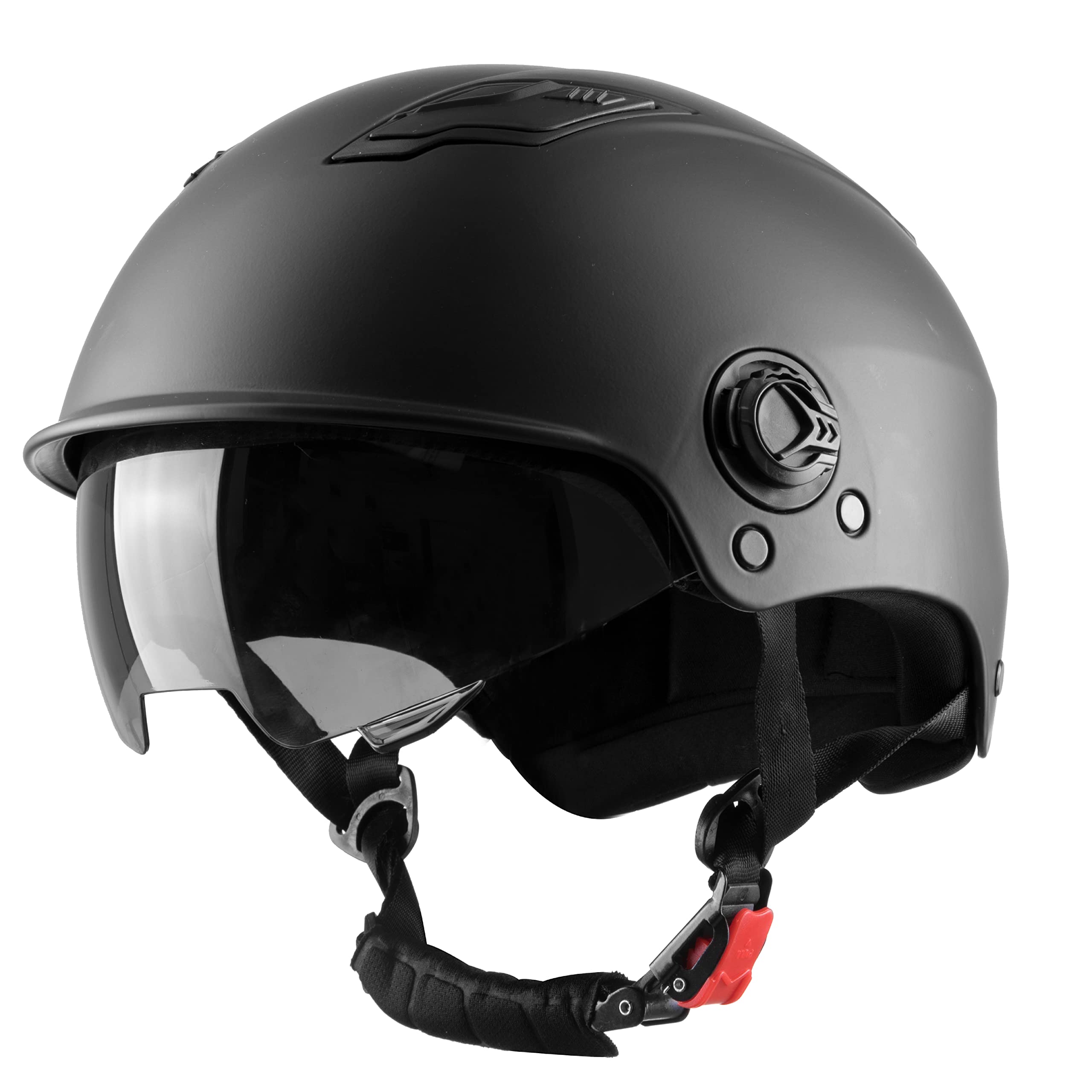 Westt Skaterhelm Herren Damen E-Scooter BMX Skate Skateboard E-Bike Inlineskate Helm Fahrradhelm mit Sonnenvisier, matt schwarz, Gr. L/XL (59-62 cm)