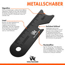 Wolfgangs Feuerstahl Outdoor (Schwarz) - Feuerstein Survival - Feuerstarter Set - Outdoor Feuerzeug - Feuersteine - Survival Feuerzeug - EIN MUSS für Jede Survival Ausrüstung