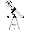 Zoomion Voyager 76/900 EQ Spiegelteleskop - Astronomisches Teleskop Set mit Stativ, Montierung und Okulare für Kinder und Einsteiger der Astronomie