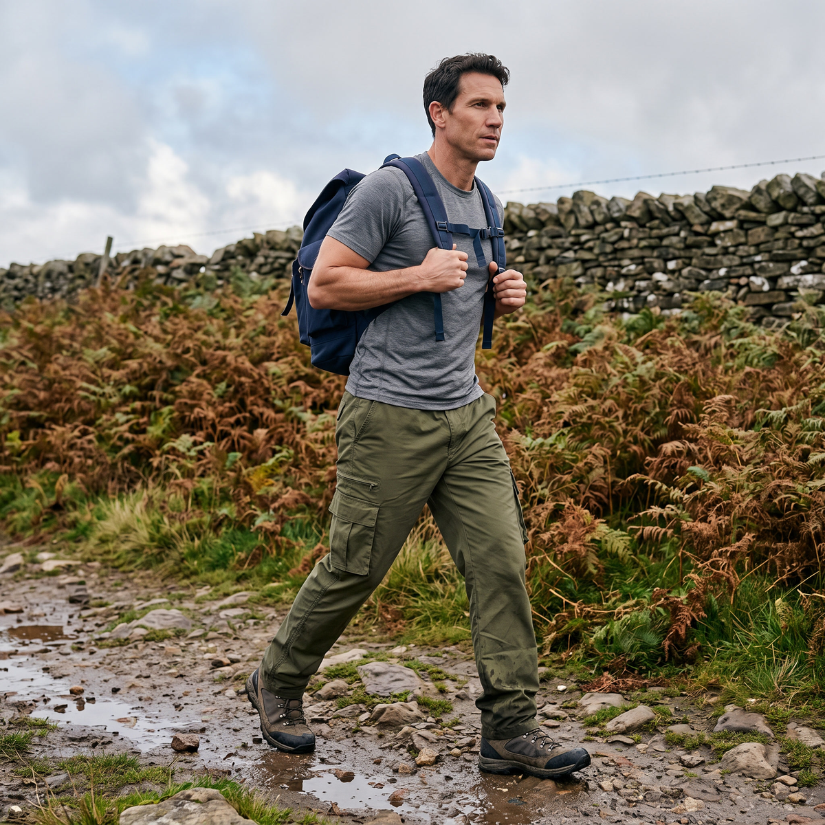 Herren Wanderhose leicht – Cargo, schnelltrocknend