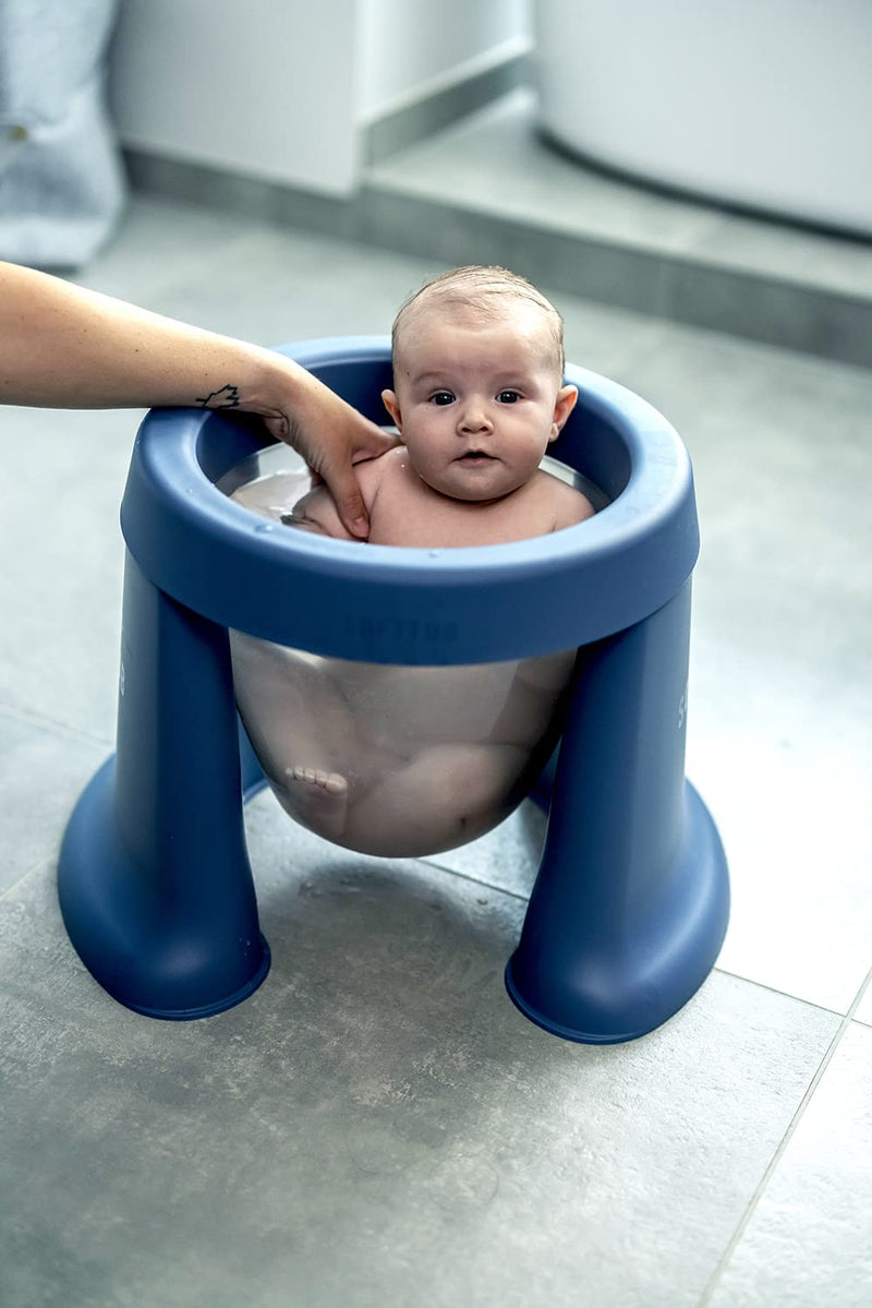 Softtub Baby Badewanne für Neugeborene, faltbare Babywanne, Baby Bad, Platz und Wasser sparen, Made in Dänemark, recycelbar