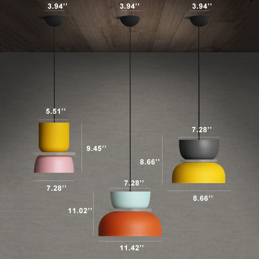 Rebolet | Macaron LED Pendelleuchte – Skandinavisches Farbdesign