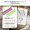 TreeBox Profi Teigstäbe aus Silikon - 3er Set moderne Teighölzer, Fondant und Teig gleichmäßig ausrollen, Antirutsch- und Antihaftwirkung