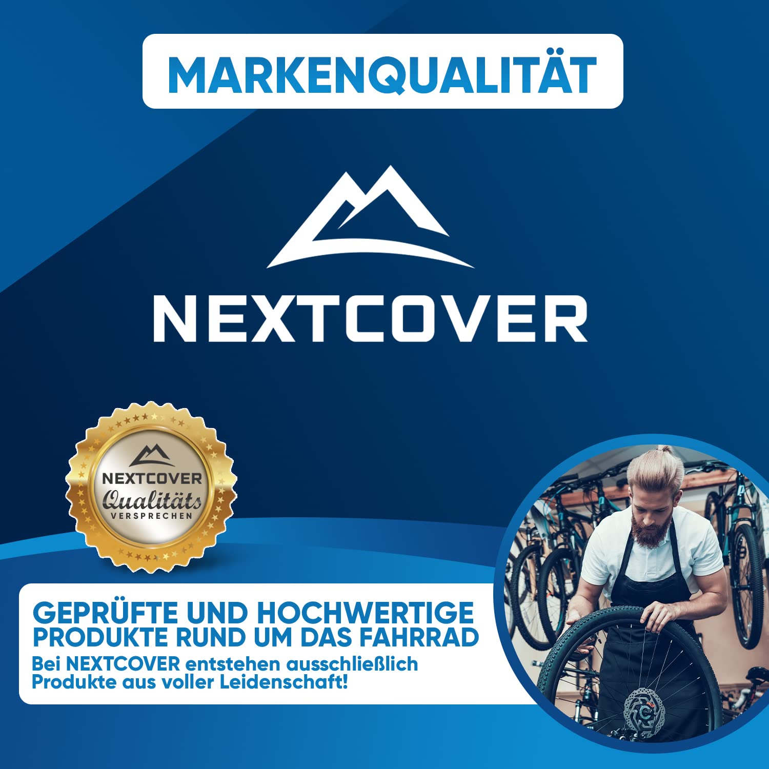 Nextcover Universelle Überschuhe Fahrrad I 100% Wind-& wasserdichte Fahrrad Überschuhe für effektiven Schutz vor Nässe I Reflektierende Regenschutz Schuhe I Schuhüberzieher Fahrrad (Schwarz, 40-43)