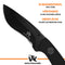 Wolfgangs VERITI Neck Knife Messer - inklusive Kydex Scheide und Kugel Halskette zum umhängen - Mini Tactical Survival Outdoor Messer für verstecktes tragen