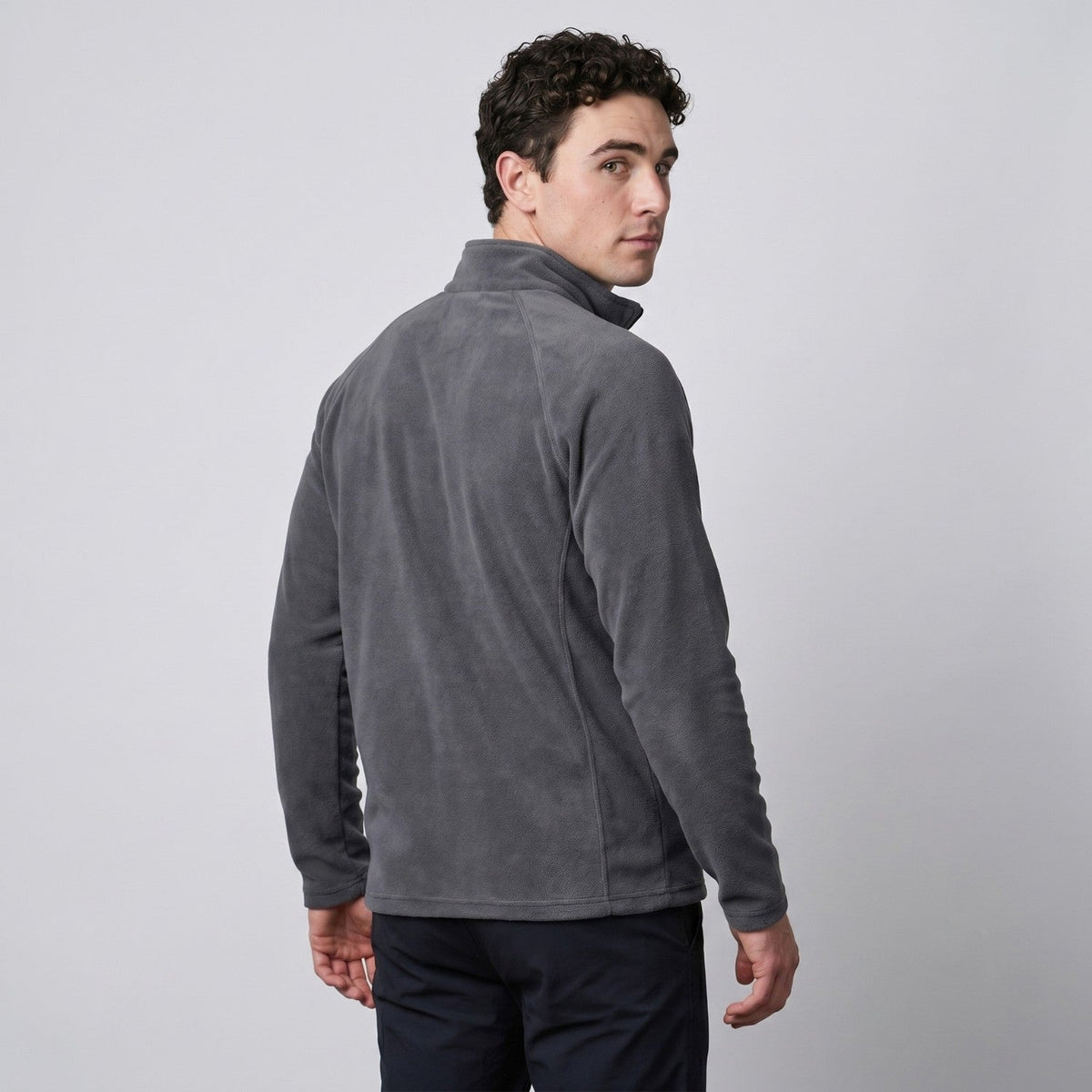 Herren Quarter-Zip Thermo-Fleece – atmungsaktiver Midlayer