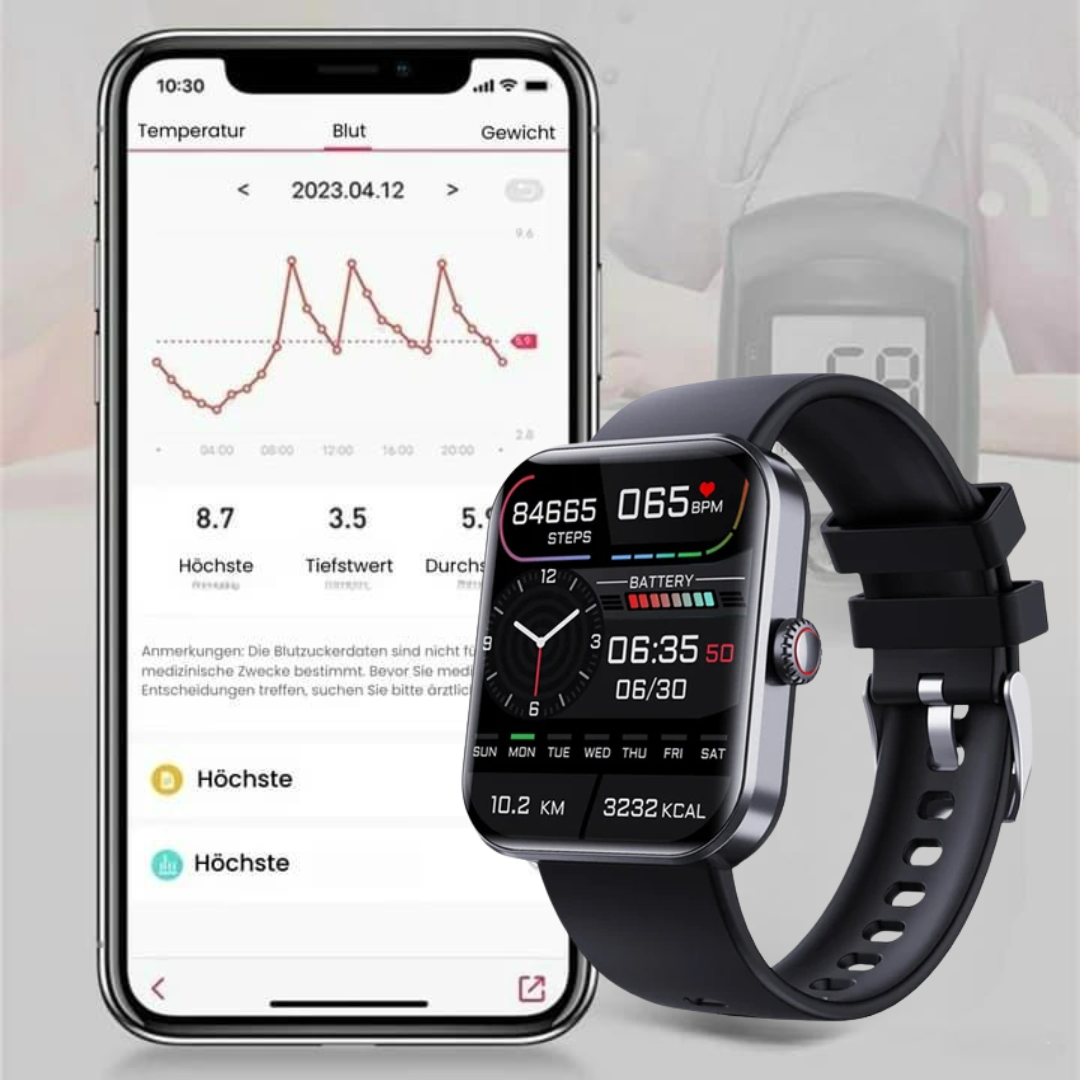 Rebolet | TrackPro Gesundheitsuhr mit Blutzucker-Tracking & Fitness Monitoring (2026)