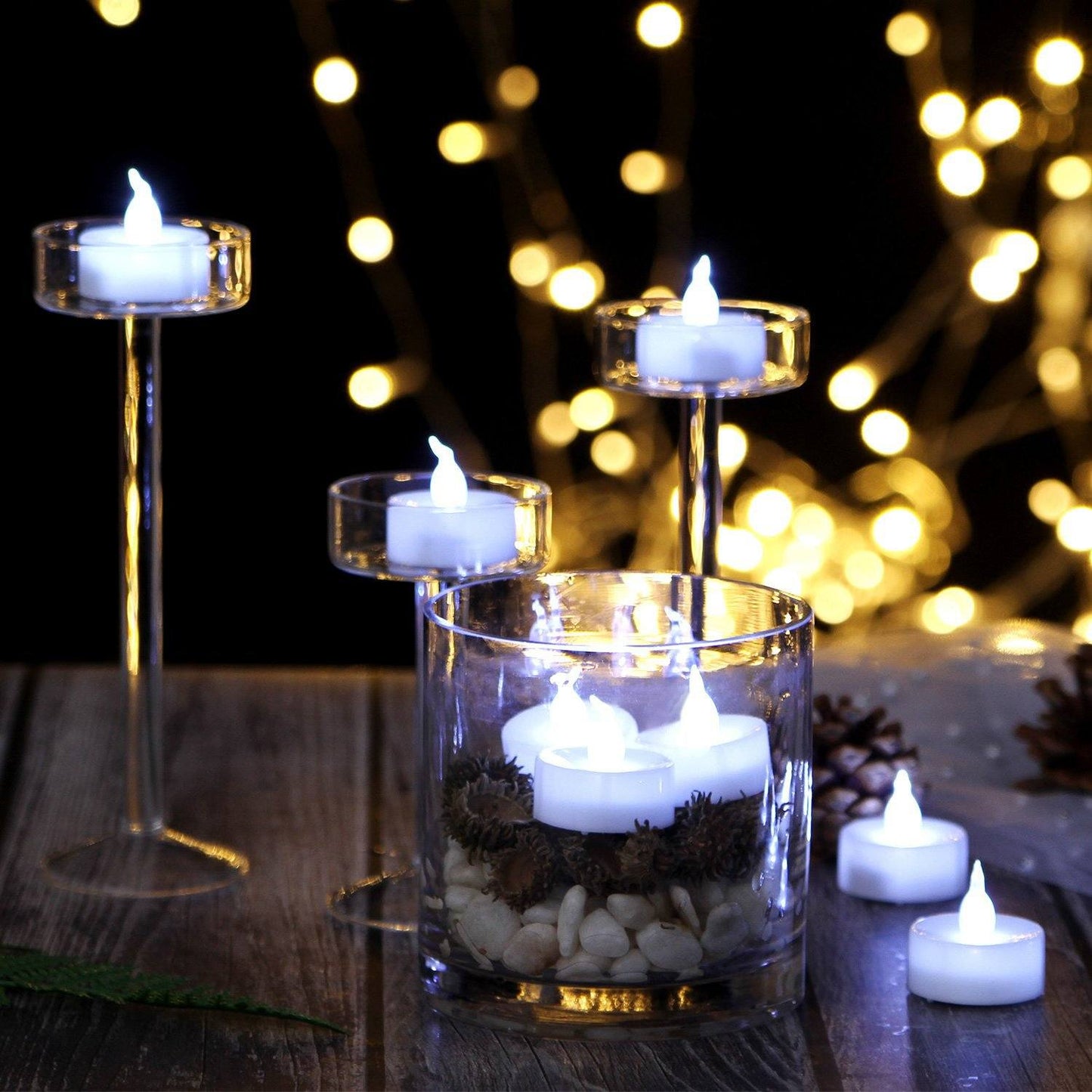 Rebolet | LED Teelichter | Flammenlose Beleuchtung mit Timer
