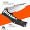 Wolfgangs UNDIQUE Einhand-Messer/Survival-Messer mit Multifunktions-Klinge/Outdoor-Messer in ansprechendem Design (Siber)