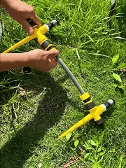 Rebolet | 360° rotierender Rasensprenger – Automatisches Bewässerungssystem für Garten & Terrasse (20 m Reichweite)