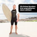 T´SUITS Neoprenanzug Herren [3mm, Shorty, Protector-I] | Tauchen, Schwimmen, Surfen, Kiten, Wasserski, Rafting - Jetzt Größe Wählen (XXL, Herren Schwarz/Weiß)