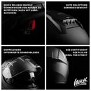 WESTT Storm X Motorrad-Integralhelm I Motorradhelm schwarz-matt I innovativer Smart-Helm I stoßfester Motorradhelm I Integralhelm Herren & Damen I Mopedhelm I ECE Zertifiziert I Größe XL