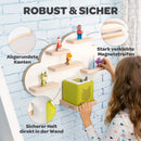 Heldenzimmer - Tonie Regal Wolke Weiß [GRATIS Tragetasche] - Für Toniebox Regal bis 20 Figuren - Tonie Regal Mädchen und Junge - Perfekte Tonie Aufbewahrung im Kinderzimmer