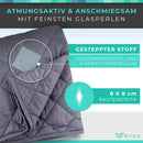 WELLAX Gewichtsdecke – Therapiedecke – 3,2kg,104x152cm/7,2kg,152x203cm – Weighted Blanket – 100% Baumwolle – Für Stressabbau&Angstzustände – Mit Tasche