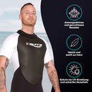 T´SUITS Neoprenanzug Herren [3mm, Shorty, Protector-I] | Tauchen, Schwimmen, Surfen, Kiten, Wasserski, Rafting - Jetzt Größe Wählen (XXXL, Herren Schwarz/Weiß)