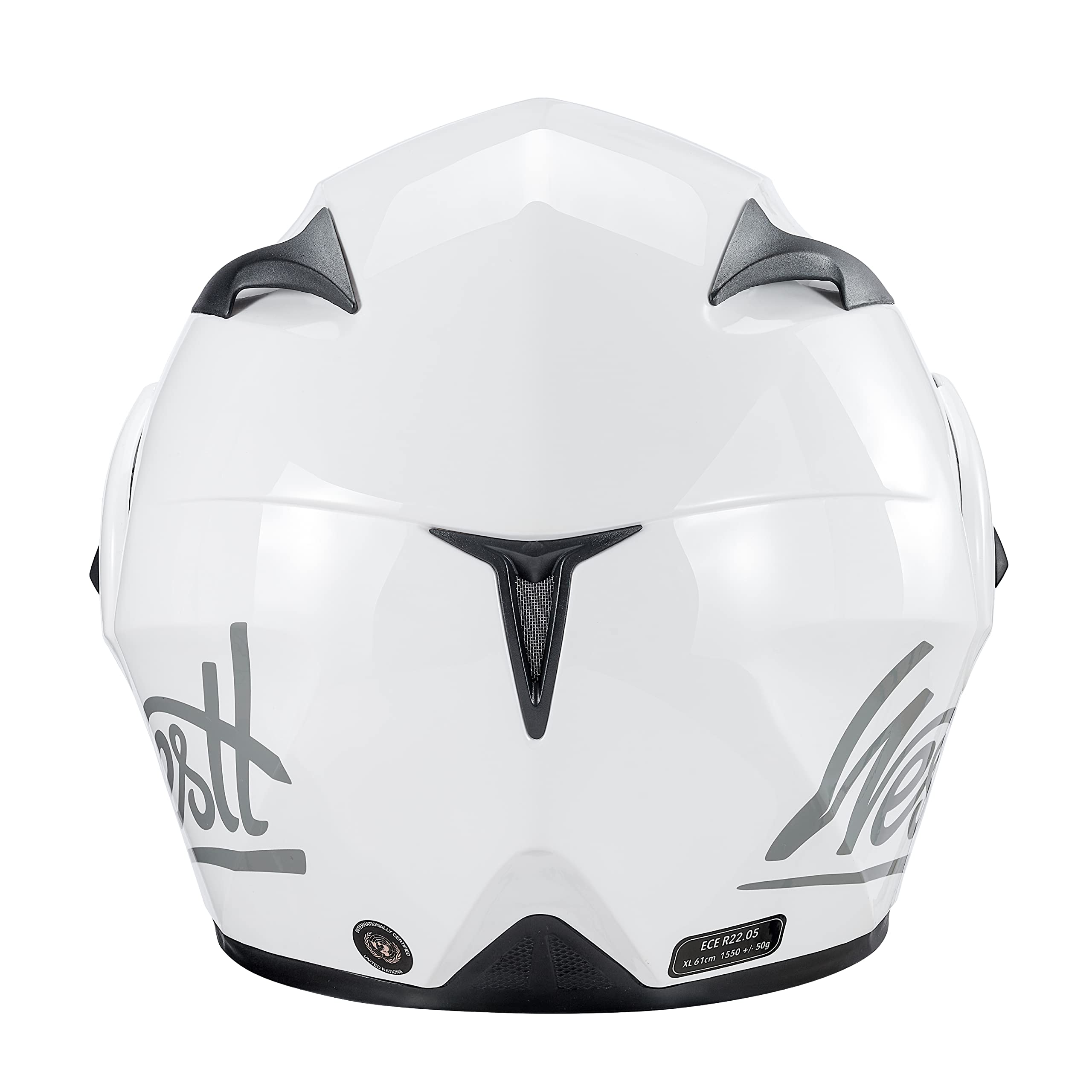 Westt Motorradhelm Herren Damen Integralhelm Klapphelm Flip-up Motorrad Jethelm Chopper Mofa Moped Roller Modular Helm Motorrad ECE DOT Zertifiziert, weiß, S (55-56 cm)