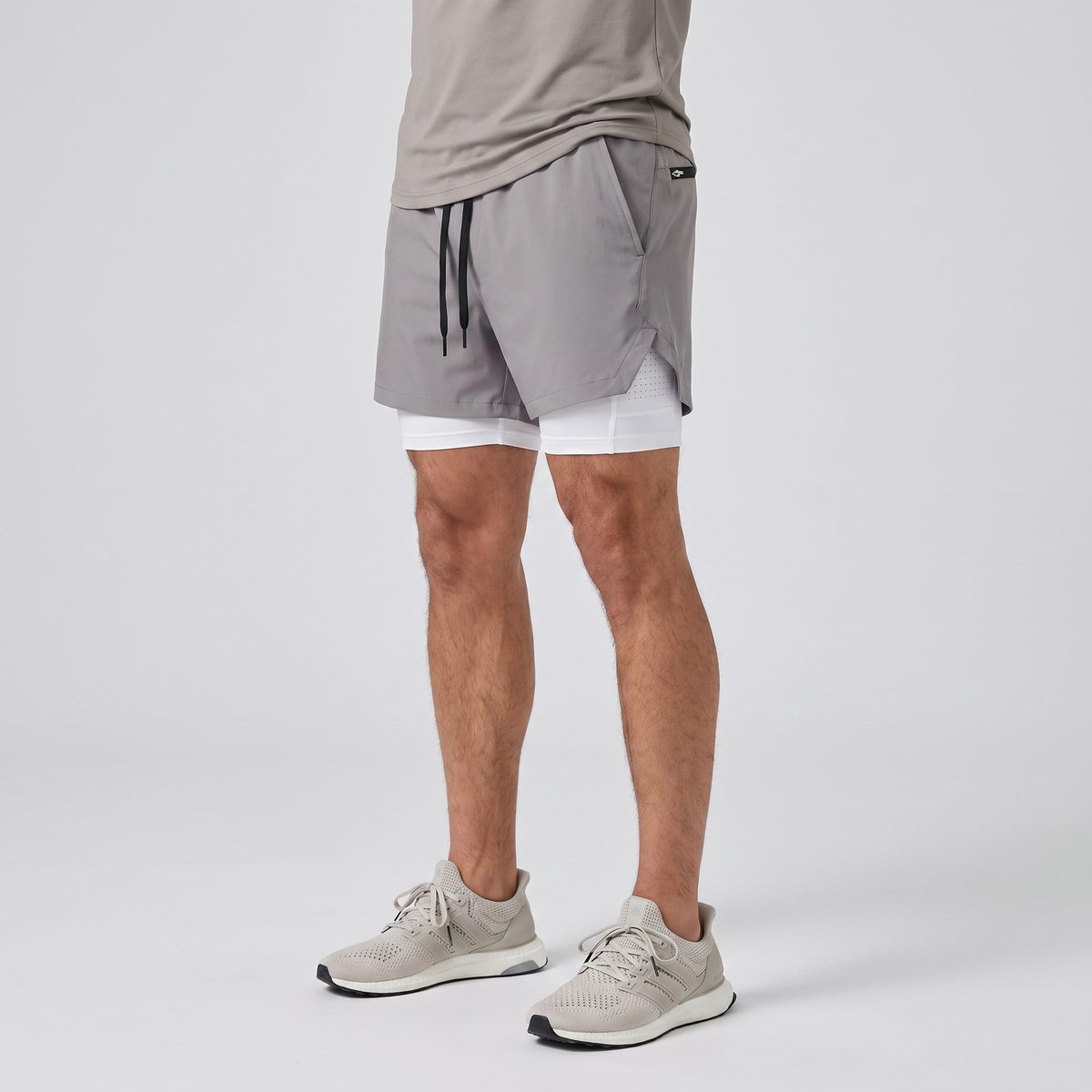Herren Laufshorts 2-in-1 – mit Innenslip, Handytasche und Reißverschluss