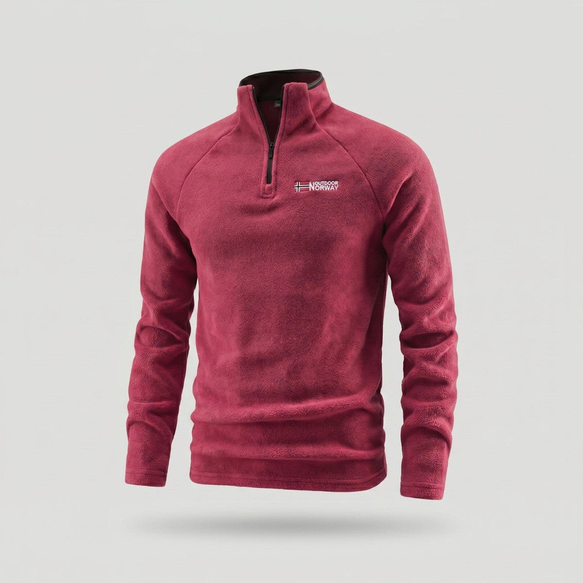Herren Quarter-Zip Thermo-Fleece – atmungsaktiver Midlayer