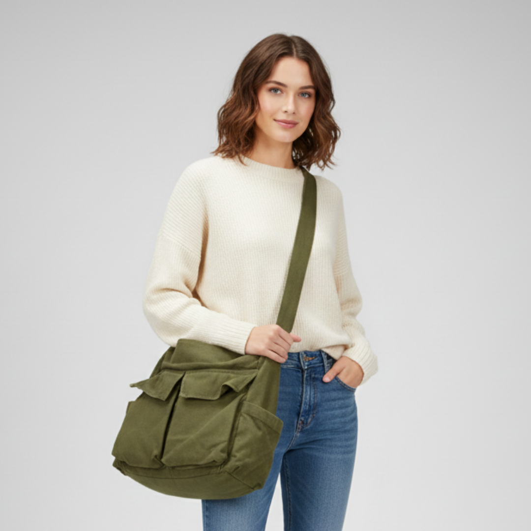 Canvas-Schulter-Satchel-Tasche