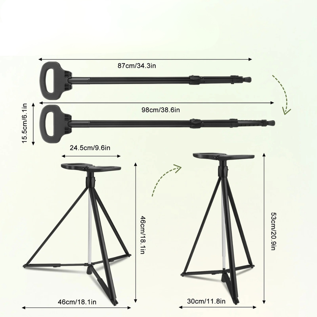 | Restrell Klappbarer Aluminium-Gehstock