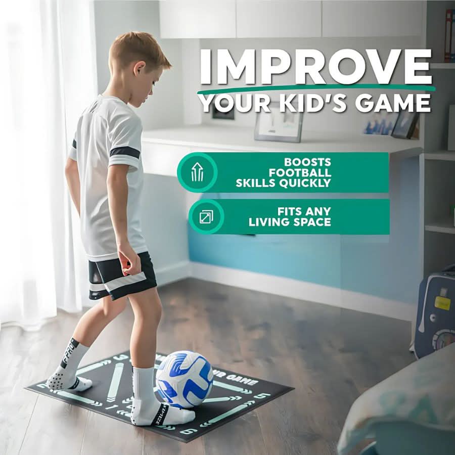 Rebolet | Rutschmatte Fußballtrainingsmatte - perfekt für effektives Training zu Hause