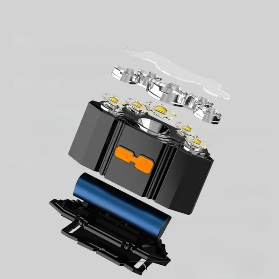 | Luminexis Stirnlampe mit wiederaufladbarem LED