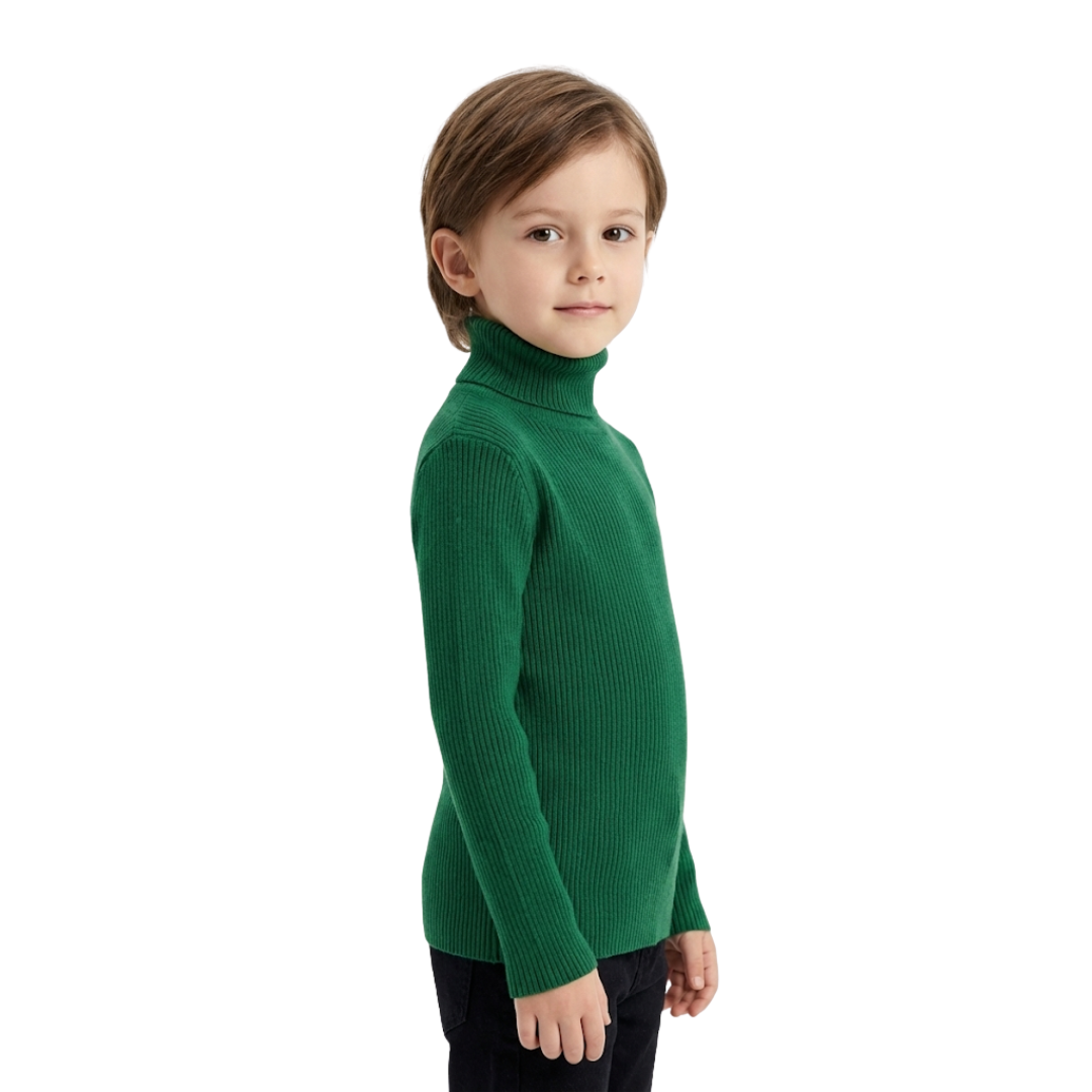 Gerippter Rollkragenpullover