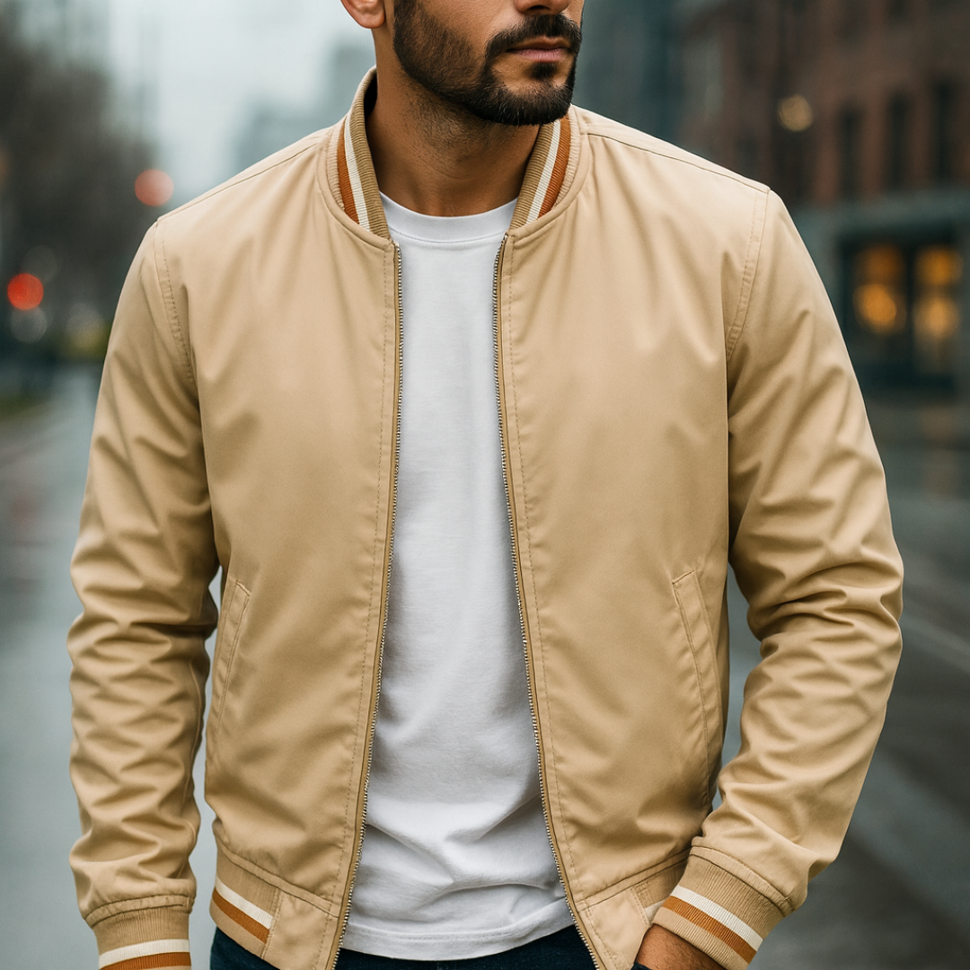 Bomberjacke im College-Style mit Streifen – UrbanStripe Jacket