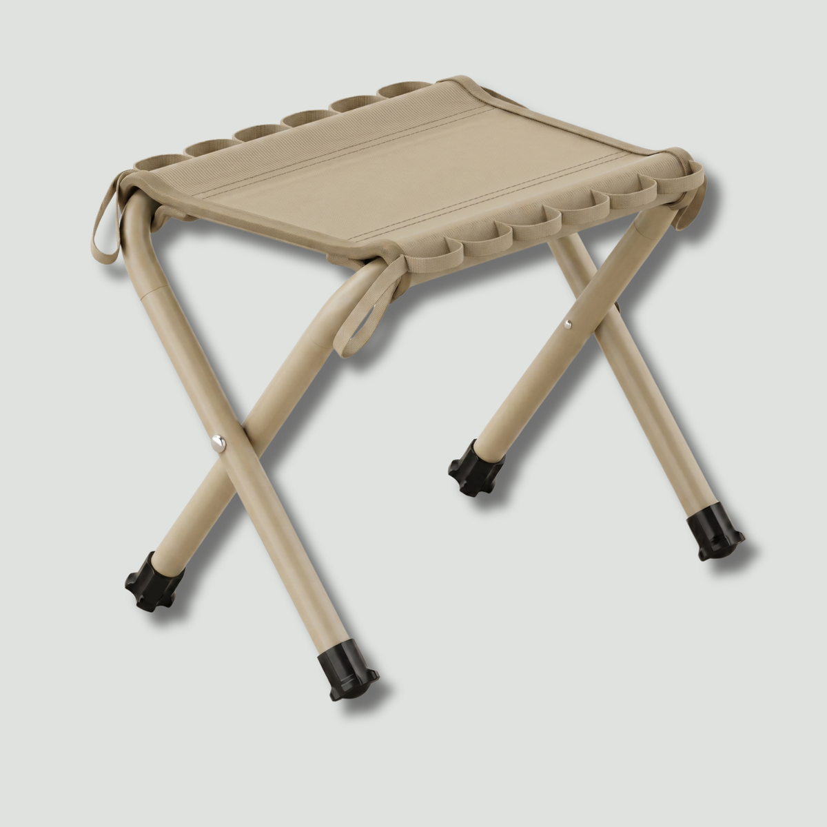 Tragbarer Camping-Hocker – leichter Alu-Klapphocker zum Angeln