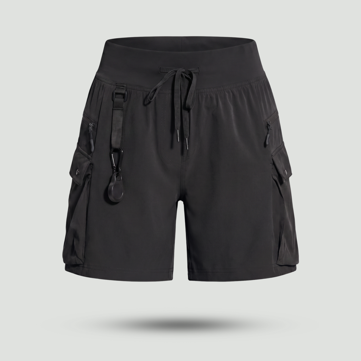 Damen Laufshorts mit Reißverschlusstasche – leicht, schnelltrocknend