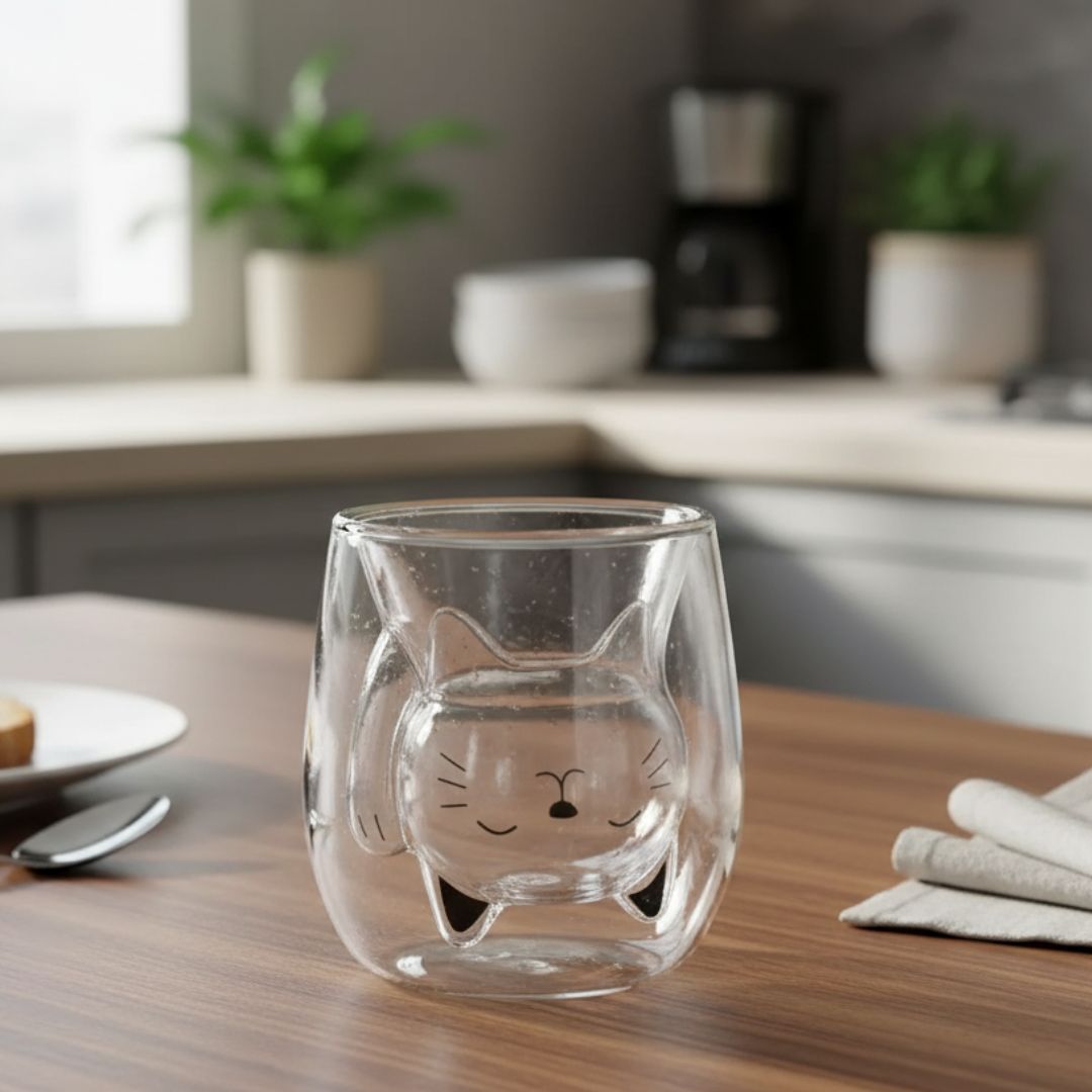 Rebolet | MiauGlas Tasse - Handschonend, stilvoll, katzenlieb