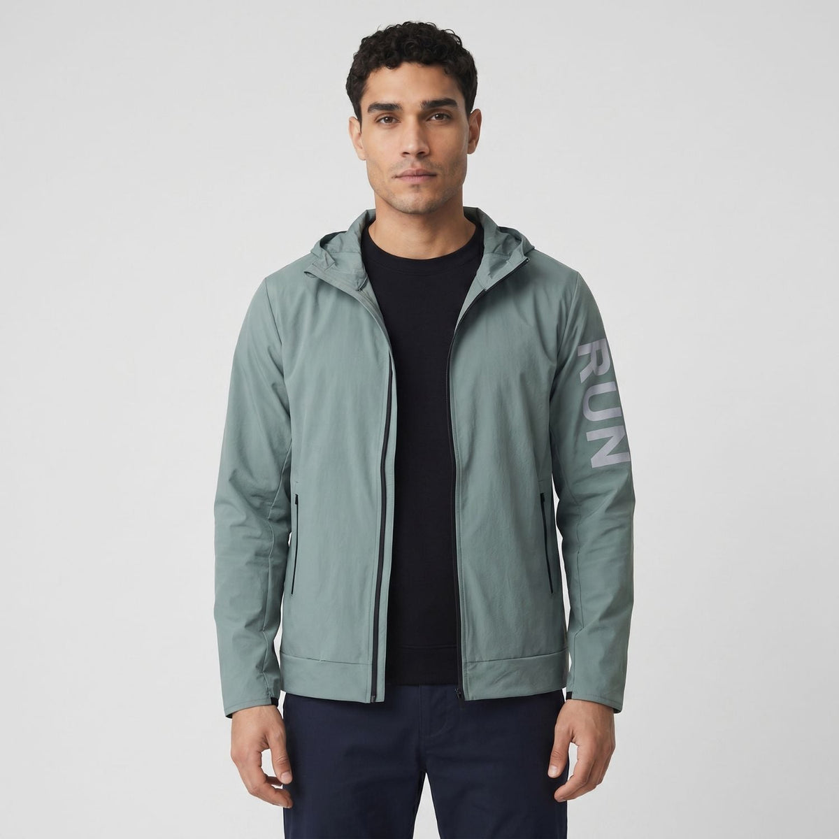 Herren Laufjacke leicht – packbar, winddicht, wasserabweisend