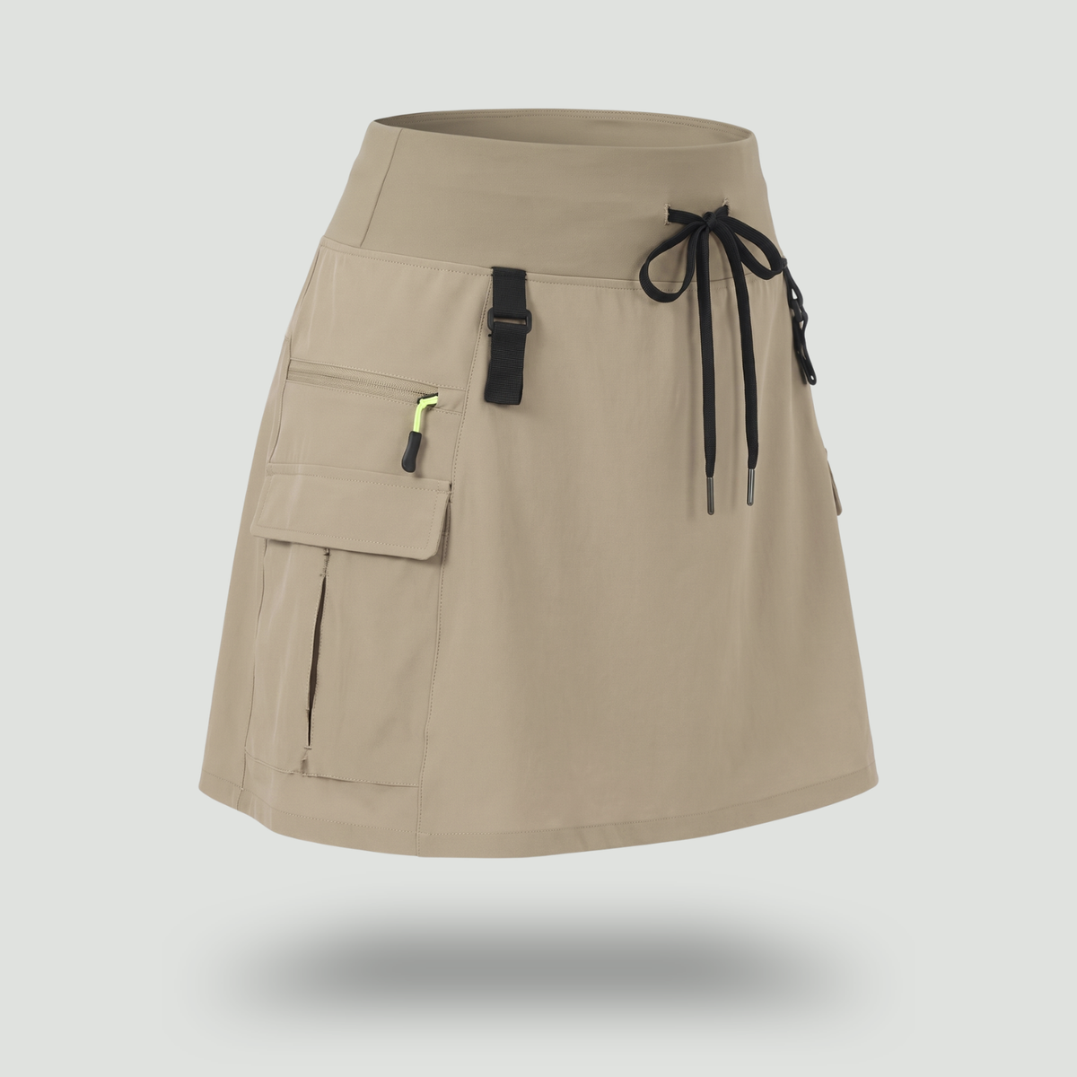 Damen Cargo-Skort mit Taschen – High-Waist, schnelltrocknend