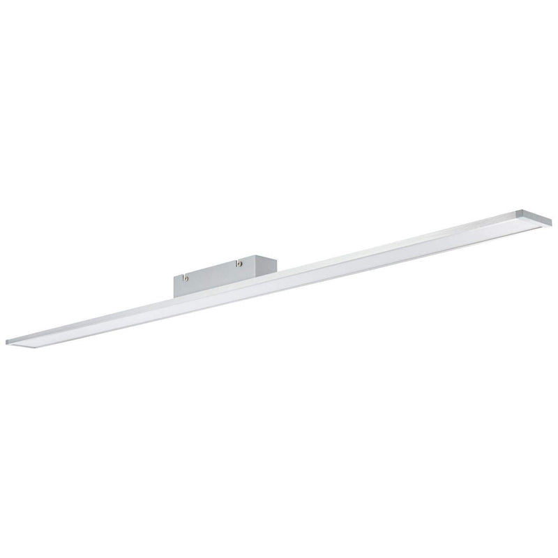 BRILLIANT Lampe Entrance LED Deckenaufbau-Paneel 120x7cm alu/weiß easyDim | 1x 22W LED integriert, (2420lm, 3000K) | EasyDim: dimmbar mit herkömmlichen Lichtschaltern