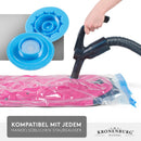 Kronenburg Vakuumbeutel für Kleidung 15er Set inkl. Handpumpe - Vakuum Kleiderbeutel wiederverwendbar – 6 Gr. Aufbewahrungsbeutel für Kleidung Bettwäsche Winterkleidung und mehr - weitere Sets wählbar