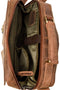 LEABAGS Marseille Umhängetasche aus echtem Büffel-Leder im Vintage Look, (LxBxH): ca. 35 x 10 x 28 cm - BrownFox - groß