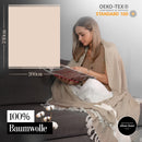 Elmas Home® Baumwolldecke 100% natürliche Baumwolle | 200x240cm XXL Tagesdecke | Premium Kuscheldecke als Sofaüberwurf, Wohndecke (Classic Diamond, Sand-Beige)