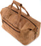 LEABAGS Dubai Reisetasche l Weekender l Reise Handgepäck l Bordgepäck l Kabinengröße l Cabin Size aus echtem Büffelleder l Vintage Look l Braun l 49x25x27 cm