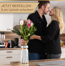 𝐀𝐜𝐨𝐥𝐲𝐧𝐞® Vase für Pampasgras aus Hochwertiger Keramik [MIT REINIGUNGSSCHWAMM & EBOOK] als Moderne Blumenvase in Weiß-Gold | Bodenvase Groß in Marmor-Optik | Vase Weiß